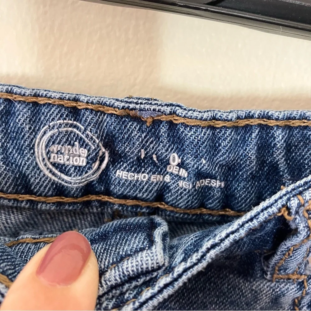 Wonder Nation girls denim skirt L 10-12